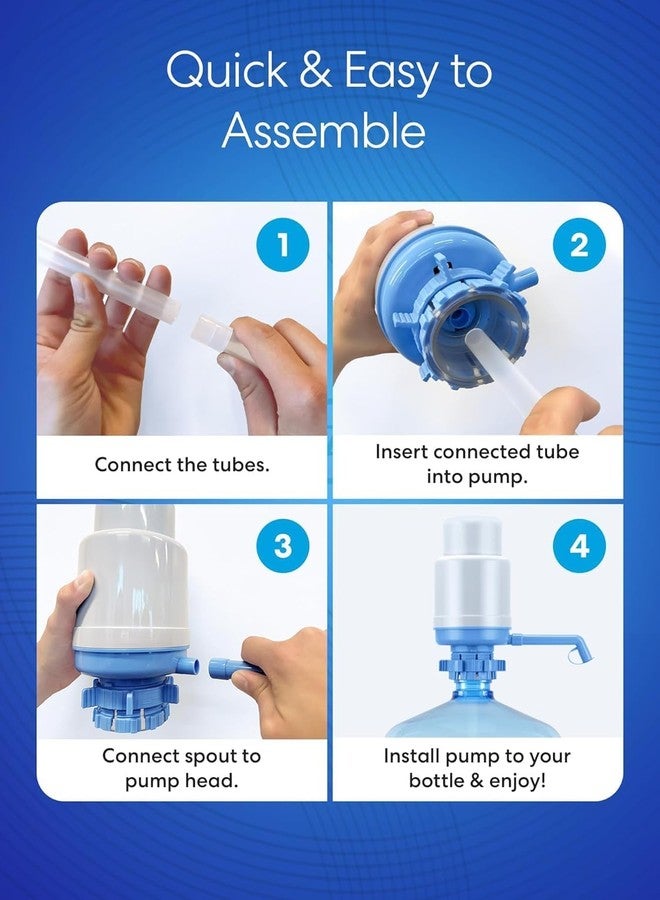 AquaGo Manual Hand Press Water Dispenser Pump for 20-Litre Bottles and Cans, Portable for Home, Office, Schools and Camping, Hassle-Free, Easy to Clean - Image 4